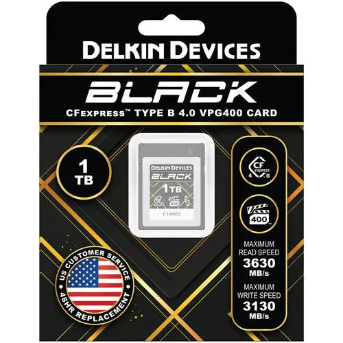 Delkin Devices BLACK CFexpress Type B 4.0 Memory Card - AVC photo video store
