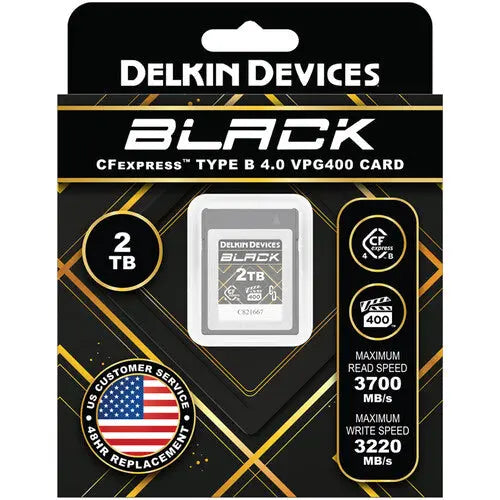 Delkin Devices BLACK CFexpress Type B 4.0 Memory Card - AVC photo video store