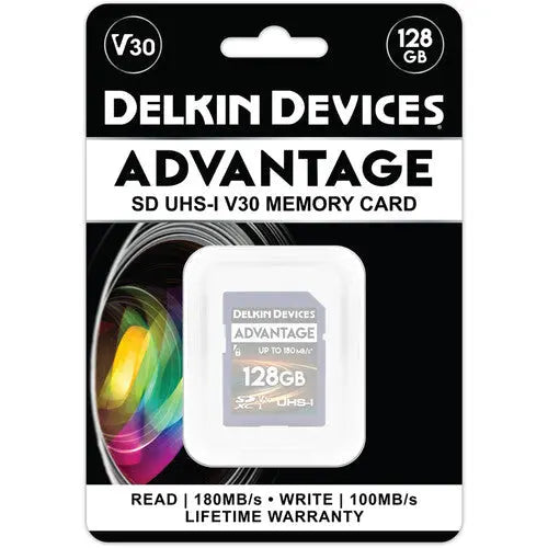 Delkin DSAV3128 128GB ADVANTAGE UHS-I SDXC Memory Card - AVC photo video store