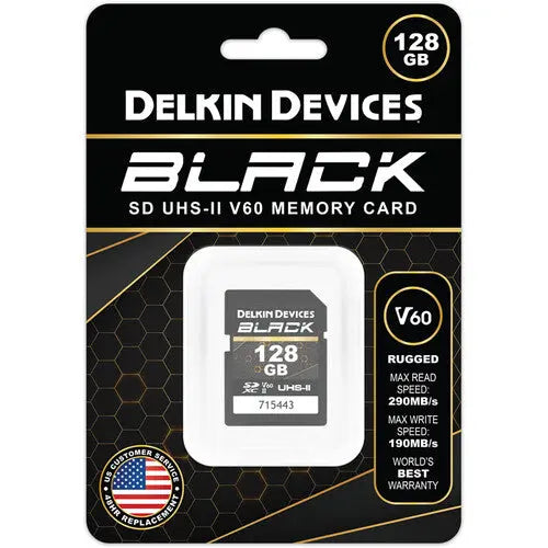 Delkin Devices BLACK UHS-II SDXC Memory Card - AVC photo video store