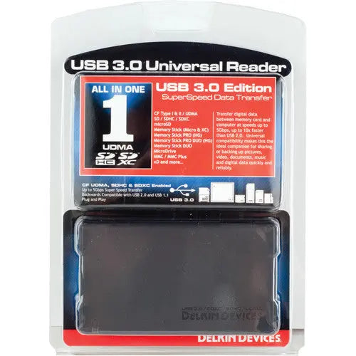 Delkin DDREADER42 USB 3.0 Universal Memory Card Reader - AVC photo video store