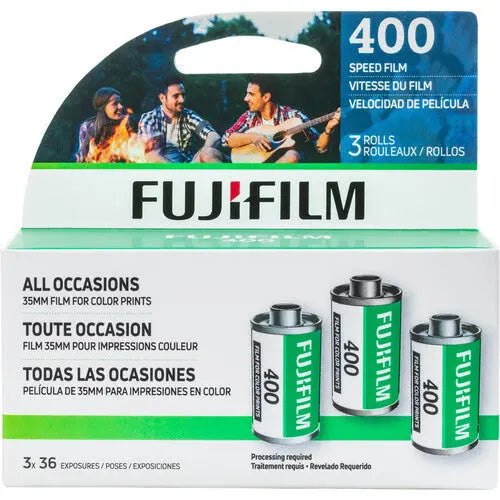Película Fujifilm 4003Pk 400-36 (paquete de 3, 108 exposiciones)