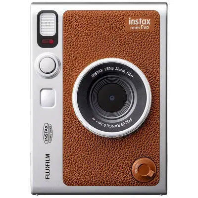 Fujifilm Instax Mini EVO Hybrid Instant Camera, Brown