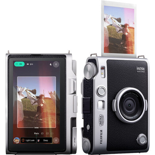 Câmera instantânea híbrida Fujifilm Instax Mini EVO, preta