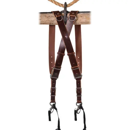 HoldFast Gear MoneyMaker Water Buffalo Leather 2-Camera Harness - AVC photo video store