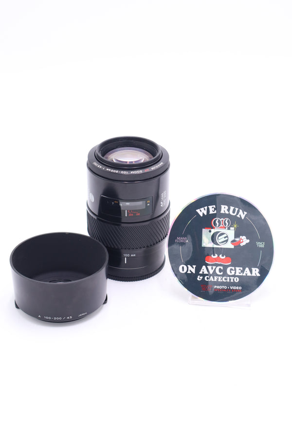Minolta 100200F45-08714 Maxxum AF Zoom 100-200mm f/4.5 Lens, Used (FOR PARTS)