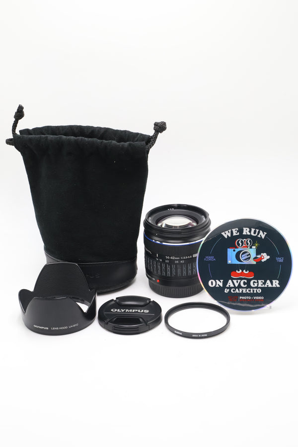 Olympus 1442-12392 Olympus Zuiko Digital ED 14-42mm f/3.5-5.6 ED AF Lens for Four Thirds System, Used