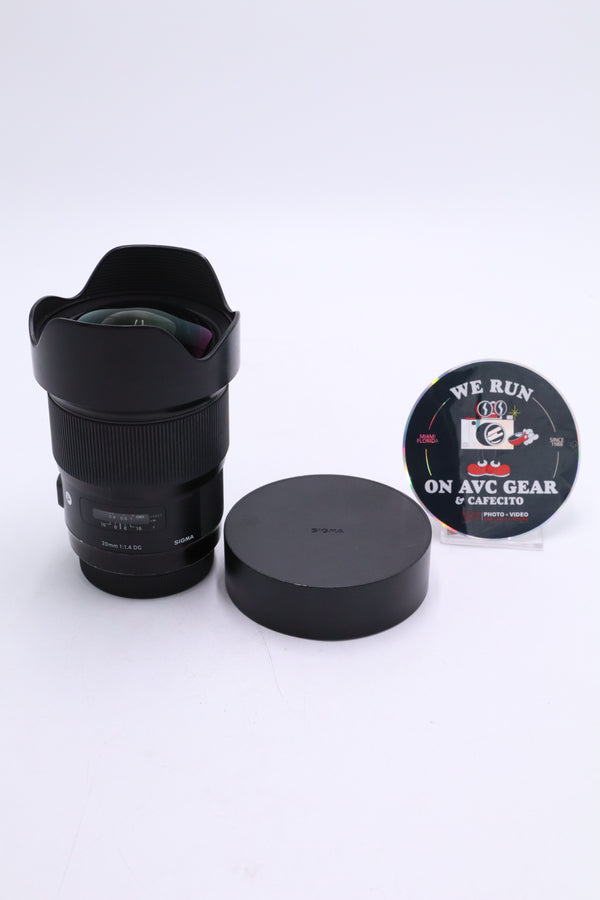 Sigma 2014DG-C-05330 20mm F1.4 Art DG HSM Lens for Canon EF Mount, Used