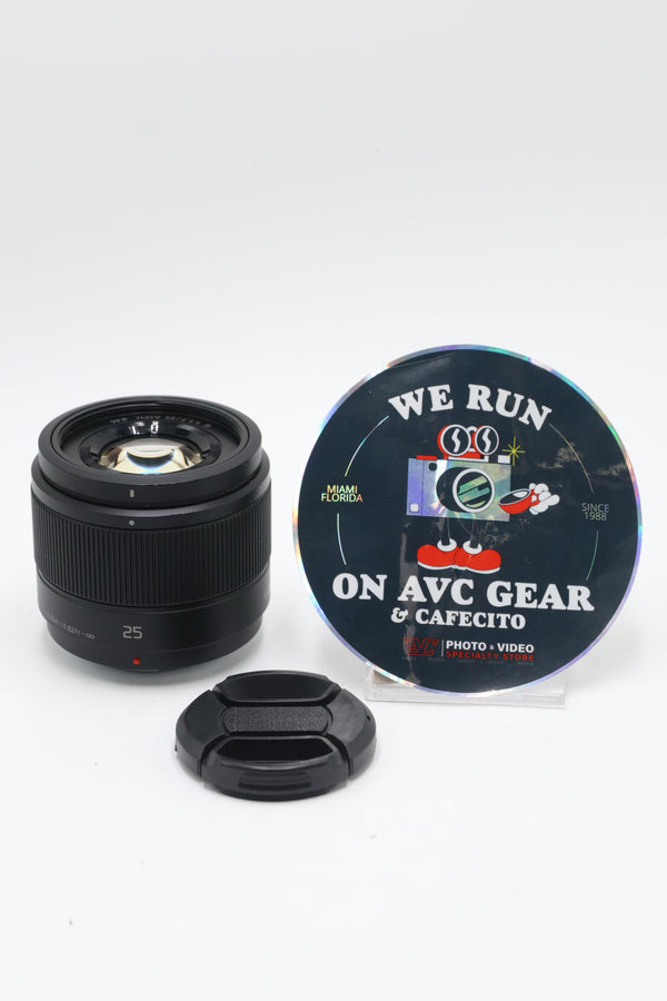 Panasonic G25F17-03262 Lumix G 25mm f/1.7 ASPH Lens, Used