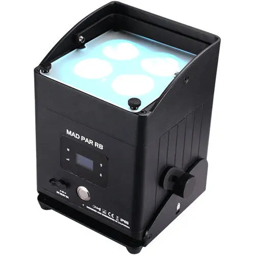 JMAZ Lighting MAD PAR RB Swappable Battery Powered IP65 RGBAL+C LED Light with Wireless DMX (Black) - AVC photo video store