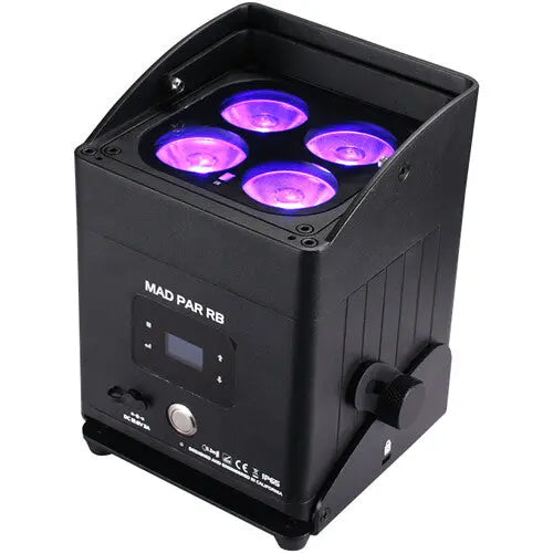 JMAZ Lighting MAD PAR RB Swappable Battery Powered IP65 RGBAL+C LED Light with Wireless DMX (Black) - AVC photo video store