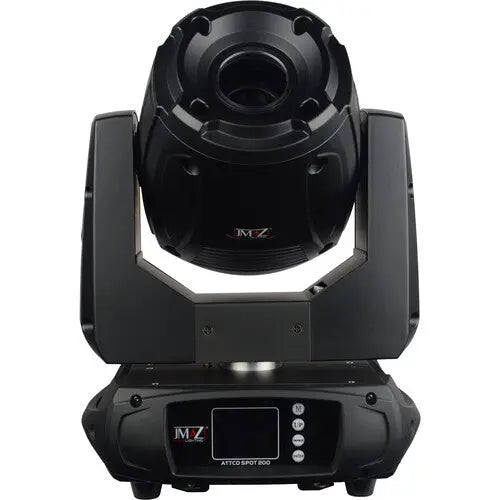 JMAZ Lighting ATTCO SPOT 200 7-Color LED Moving Head with Wireless DMX (Black) - AVC photo video store