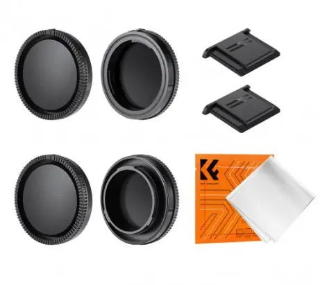 K&F Body Cap + Lens Rear Cap + Hot Shoe Cover Kit - AVC photo video store