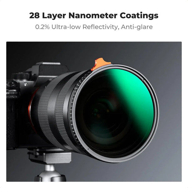 K&F Concept Nano-X ND2-ND400 28-Layer Multicoated Filter (105mm) - AVC photo video store