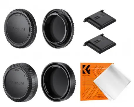 K&F Body Cap + Lens Rear Cap + Hot Shoe Cover Kit - AVC photo video store