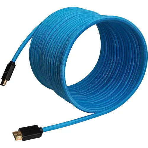 Kondor Blue Braided HDMI Cable (25', Blue) - AVC photo video store