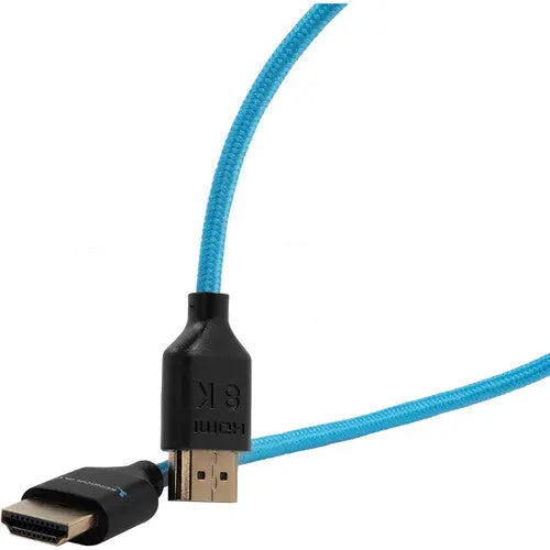 Kondor Blue 8K HDMI 2.1 17" Braided Cable F/On-Camera Monitors, Blue