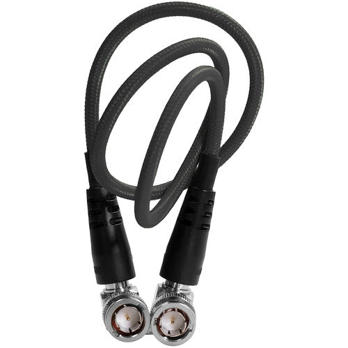 Kondor Blue  22" 12G SDI Right Angle Cable F/4K 60p Camera Monitors & Transmitters (Raven Black)