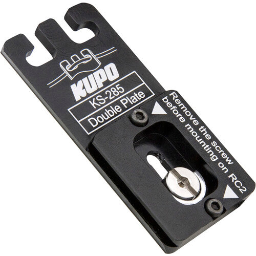 Kupo KG079911 Placa de cable doble para Arca-Swiss y Manfrotto RC2