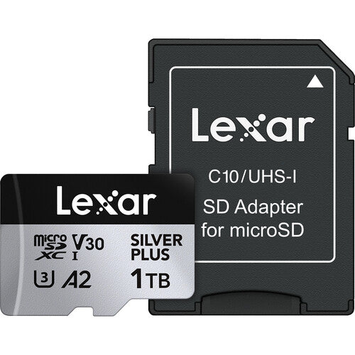 Lexar 1TB Professional SILVER PLUS UHS-I microSDXC Memory Card with SD Adapter