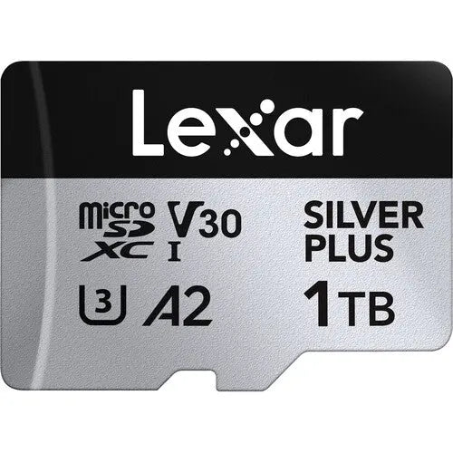 Lexar 1TB Professional SILVER PLUS UHS-I microSDXC Memory Card with SD Adapter - AVC photo video store