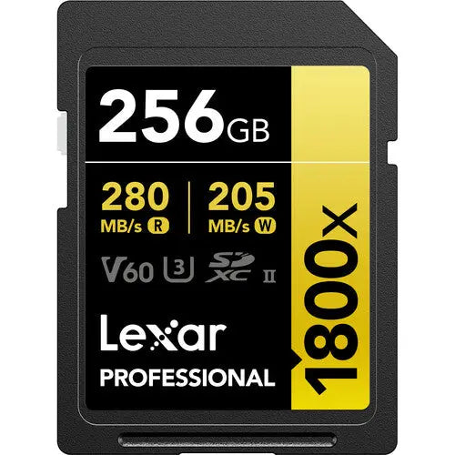 Lexar Professional 1800x UHS-II SDXC Memory Card (GOLD Series, 2-Pack) - AVC photo video store