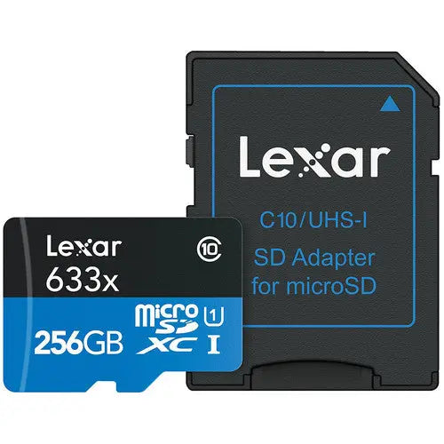 Lexar High-Performance 633x UHS-I microSDXC Memory Card with SD Adapter - AVC photo video store