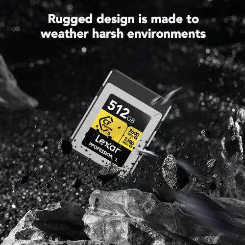 Lexar 512GB Professional GOLD CFexpress 4.0 Type B Memory Card - AVC photo video store