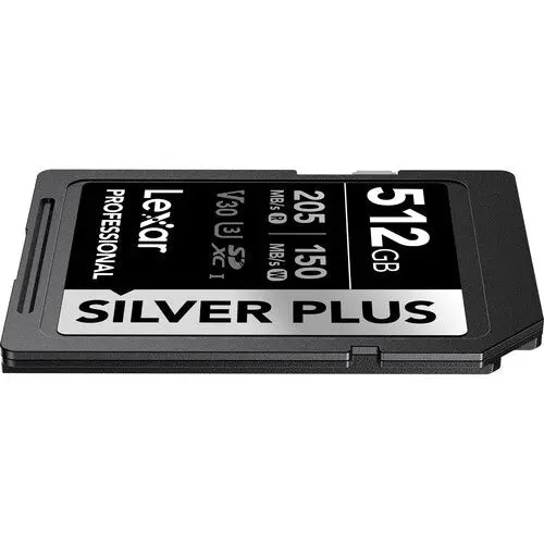 Lexar 512GB Professional SILVER PLUS UHS-I SDXC Memory Card - AVC photo video store