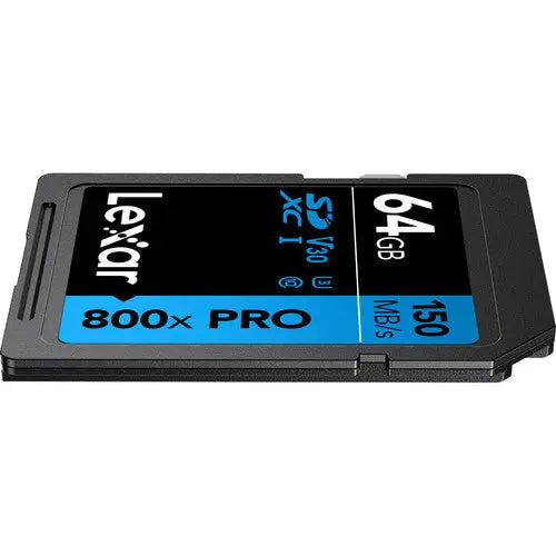 Lexar 64GB High-Performance 800x PRO UHS-I SDXC Memory Card (BLUE Series) - AVC photo video store