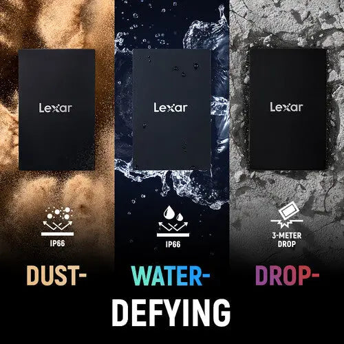Lexar ARMOR 700 USB 3.2 Gen 2x2 Portable SSD (Black) - AVC photo video store