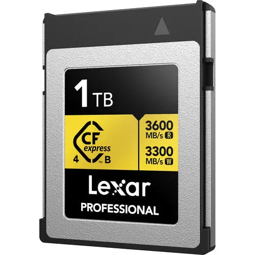 Lexar 1TB Professional GOLD CFexpress 4.0 Type B Memory Card - AVC photo video store