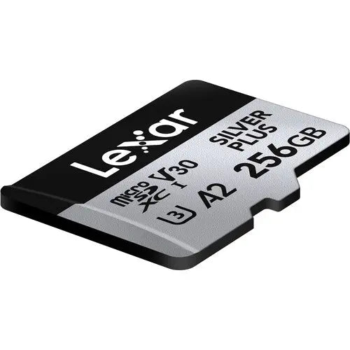 Lexar 256GB Professional SILVER PLUS UHS-I microSDXC Memory Card with SD Adapter - AVC photo video store
