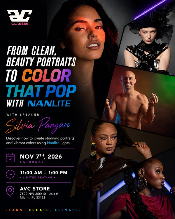 Saturday Nov 7th - From Clean, Beauty Portraits to Color That Pops (Nanlite)
