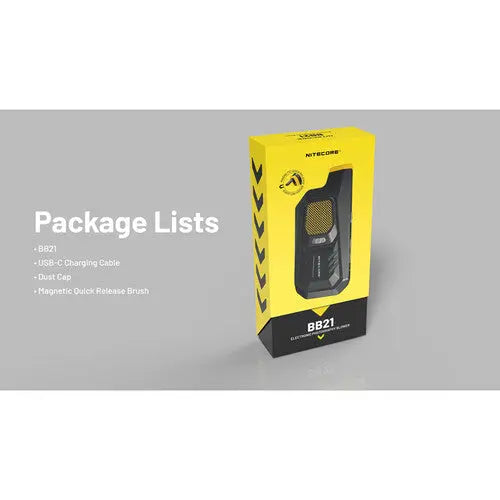 Nitecore BB21 Rechargeable Air Duster - AVC photo video store