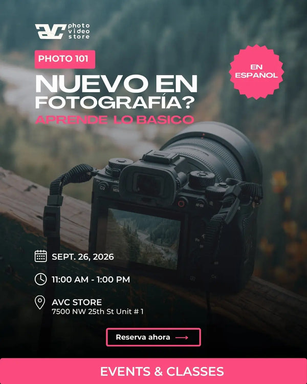 Sep 26th Saturday - 101 Photography Class (In Spanish)