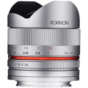 Rokinon 8mm f/2.8 UMC Fisheye II Lens for Sony E (Silver)