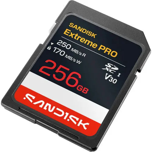SanDisk SDSDXXJ-256G-GSCIN 256GB Extreme PRO UHS-I SDXC Memory Card, V30, 250/170 MB/s