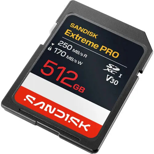 SanDisk SDSDXXJ-512G-GSCIN 512GB Extreme PRO UHS-I SDXC Memory Card, V30, 250/170 MB/s