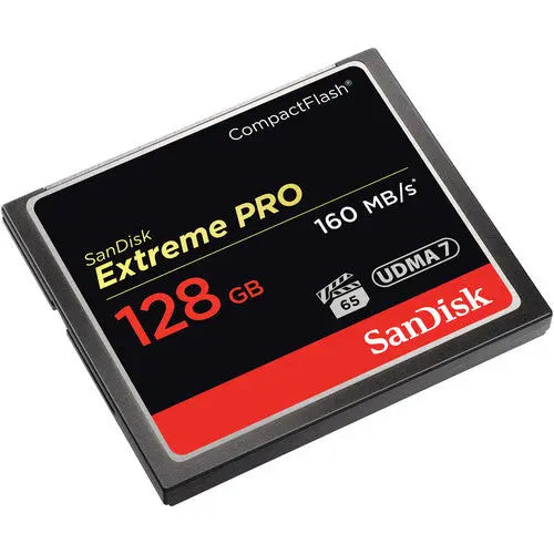 SanDisk 128GB Extreme Pro CompactFlash Memory Card (160MB/s) - AVC photo video store