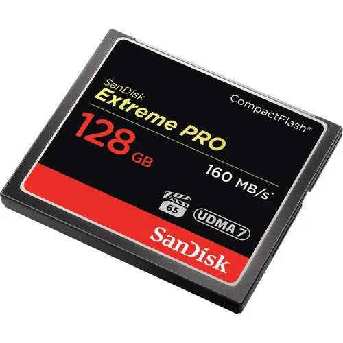 SanDisk 128GB Extreme Pro CompactFlash Memory Card (160MB/s) - AVC photo video store