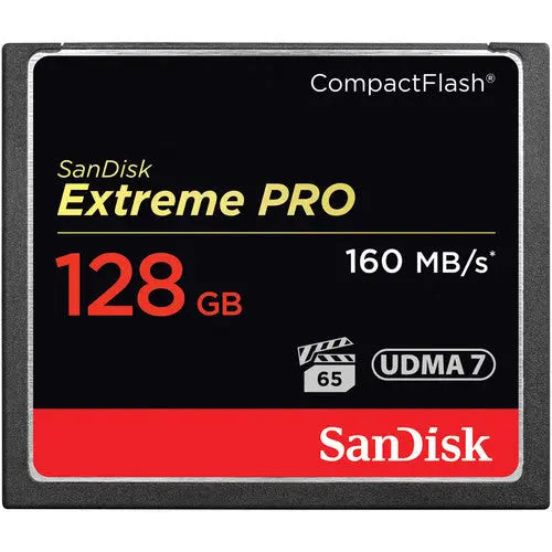 SanDisk 128GB Extreme Pro CompactFlash Memory Card (160MB/s) - AVC photo video store