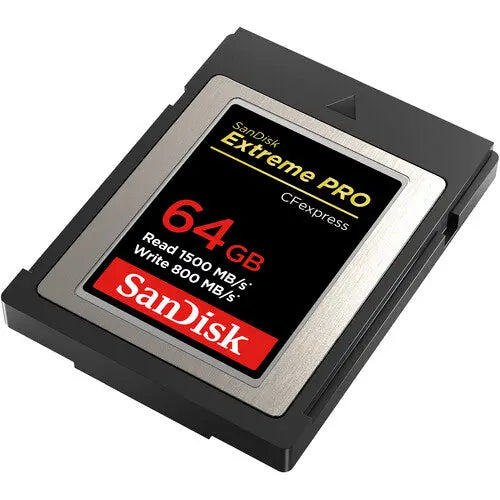 SanDisk SDCFE-064G-GN4NN 64GB Extreme PRO CFexpress Type B Memory Card, 1500/800 MB/s - AVC photo video store