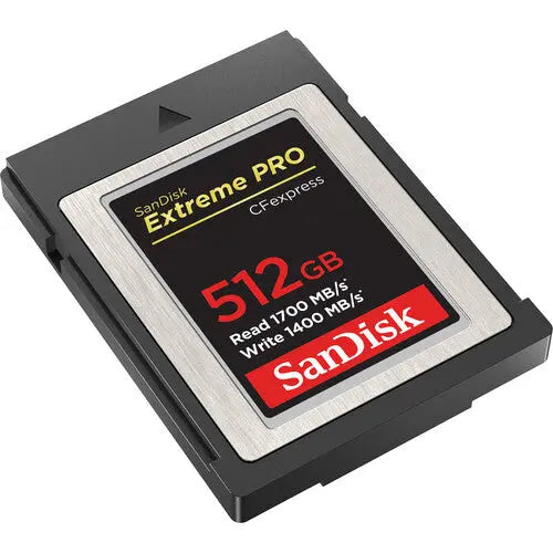 SanDisk SDCFE-512G-GN4NN 512GB Extreme PRO CFexpress Type B Memory Card, 1700/1400 MB/s - AVC photo video store