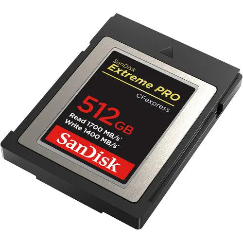 SanDisk SDCFE-512G-GN4NN 512GB Extreme PRO CFexpress Type B Memory Card, 1700/1400 MB/s - AVC photo video store