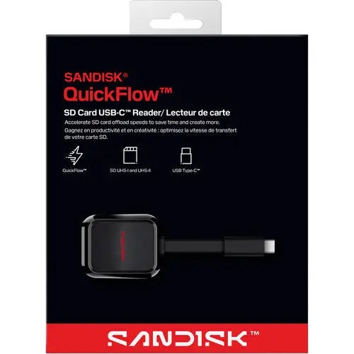 SanDisk SDDR-C751-GNANN QuickFlow UHS-I SD Card Reader with USB-C - AVC photo video store