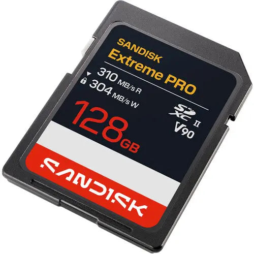 SanDisk SDSDXDE-128G-GN4IN 128GB Extreme PRO UHS-II SDXC Memory Card, V90, 310/304 MB/s