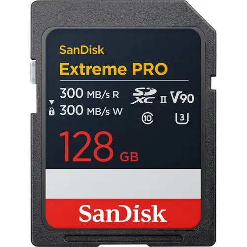 SanDisk SDSDXDM-128G-GN4IN 128GB Extreme PRO UHS-II SDXC Memory Card, V90, 300/300 MB/s - AVC photo video store