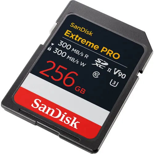 SanDisk SDSDXDM-256G-GN4IN 256GB Extreme PRO UHS-II SDXC Memory Card, V90, 300/300 MB/s - AVC photo video store