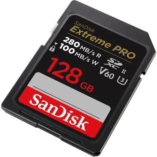 SanDisk SDSDXEP-128G-GN4IN 128GB Extreme PRO UHS-II SDXC Memory Card, V60, 280/100 MB/s - AVC photo video store